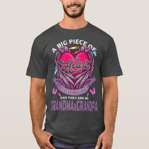 Camiseta Um Grande Pedaço Do Meu Coração Vive No Céu, Minha