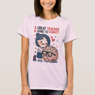Camiseta Um Grande Professor é Difícil de Esquecer