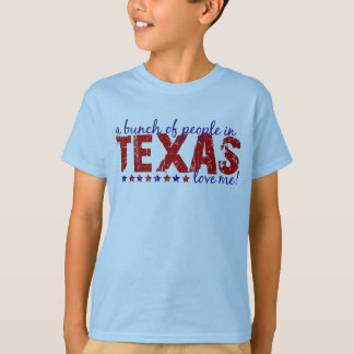 Camiseta Um grupo das pessoas em Texas ama-me!