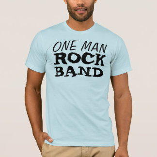 Camiseta Um grupo de rock do homem