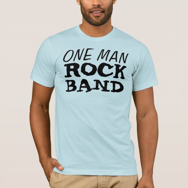 Camiseta Um grupo de rock do homem (Frente)