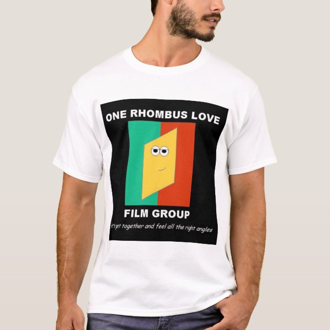 Camiseta Um grupo do filme do amor do Rhombus (Frente)
