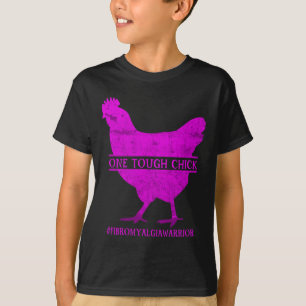 Camiseta Um Guerreiro de Fibromialgia de Pintinho Duro - Co