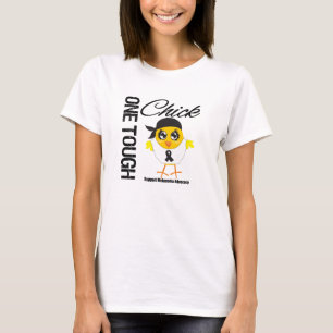 Camiseta Um guerreiro resistente da melanoma do pintinho