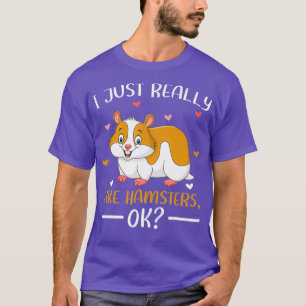 Camiseta Um Hamster Corajoso, Eu Gosto Muito De Hamsters