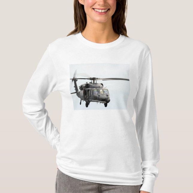 Camiseta Um helicóptero HH-60 Pave Hawk (Frente)