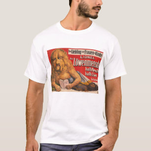 Camiseta Um Homem Com Leões A Ler Shakespeare, 1913.