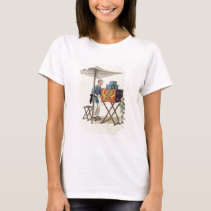 Camiseta Um homem com uma Raree-Mostra, chapeia 10 'do