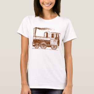 Camiseta Um homem e seu trem - noz