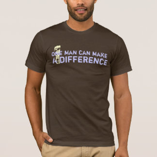 Camiseta Um homem pode fazer uma diferença