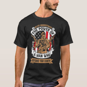 Camiseta Um Homem Que Defendeu O Seu Soldado Militar Nacion