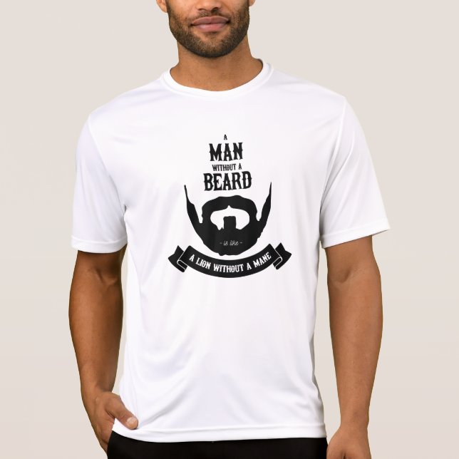 Camiseta Um homem sem uma barba (Frente)