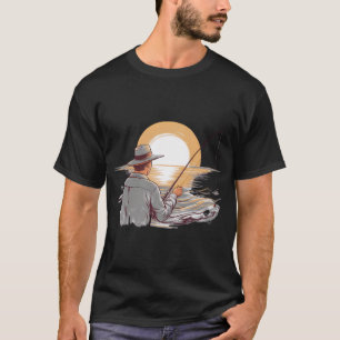 Camiseta Um homem, sua vara, e o mar aberto