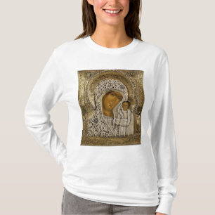 Camiseta Um ícone que mostra o Virgin de Kazan