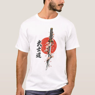 Camiseta Um impressionante design gráfico com uma espada ka