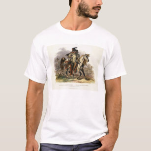 Camiseta Um indiano Blackfoot a cavalo, chapeia 19 do Vol