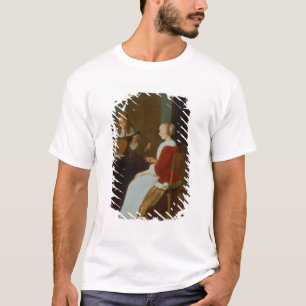Camiseta Um interior com um jogador do alaúde