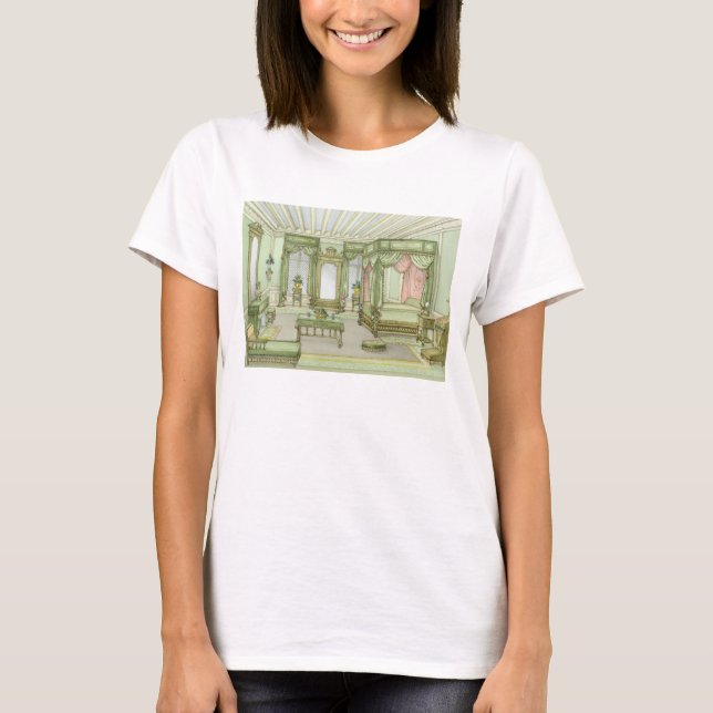 Camiseta Um interior de quarto no estilo Henri II (litoral  (Frente)
