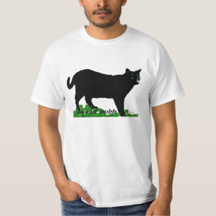 Camiseta Um irlandês de Dubh do gato (o gato preto)