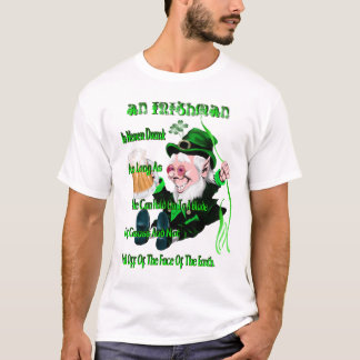 Camiseta Um Irlandês está nunca bêbedo….