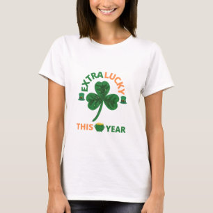 Camiseta Um irlandês muito sortudo este ano, uma T-Shirt en