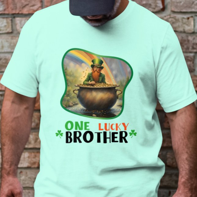 Camiseta Um Irmão Sortudo - Caso de Traje Verde (Criador carregado)