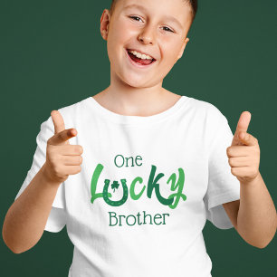 Camiseta Um Irmão Sortudo Dia de São Patrício Personalizá