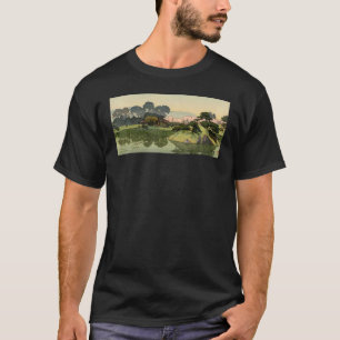 Camiseta Um Jardim em Okayama Paisagem Natural Japonesa Gra