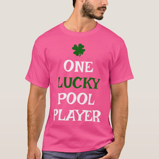 Camiseta Um jogador de Piscina de sorte, o Irish Billi (Frente)