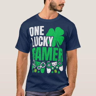 Camiseta Um Jogador de Vídeo De Dia de São Patrício De Jove