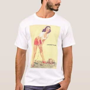 Camiseta Um jogador do wicket