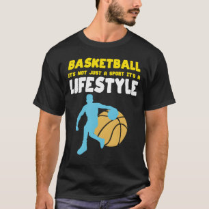 Camiseta Um Jogo de Estilo de Vida Esporte Basquete Bola de