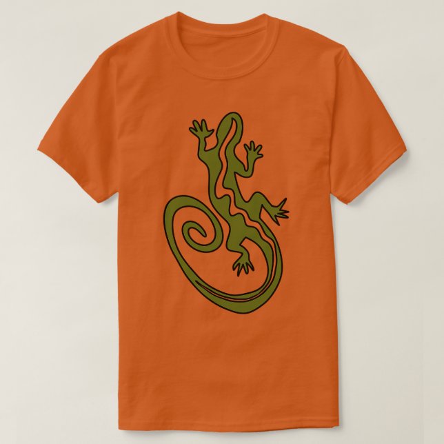 Camiseta Um lagarto legal (Frente do Design)