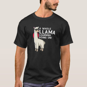 Camiseta Um Lama Inteiro Aprendendo Em Curso