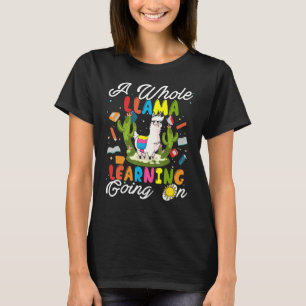 Camiseta Um Lama Inteiro Aprendendo No Professor School Ki