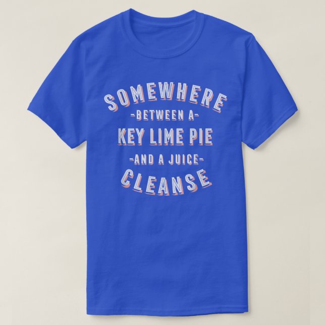 Camiseta Um Limão Engraçado e um Juice Cleanse Pie Lover V (Frente do Design)