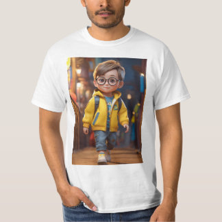 Camiseta Um lindo menino de 3 anos, cutena design