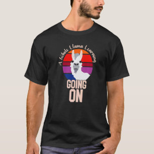 Camiseta Um Llama Inteiro Aprendendo Animação de Professor 