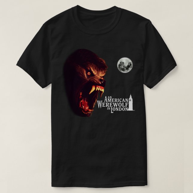 Camiseta Um lobisomem americano em Londres WEREWOLF 4K Illu (Frente do Design)