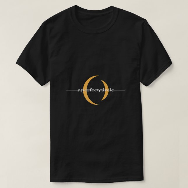 Camiseta Um logotipo do círculo perfeito (Frente do Design)