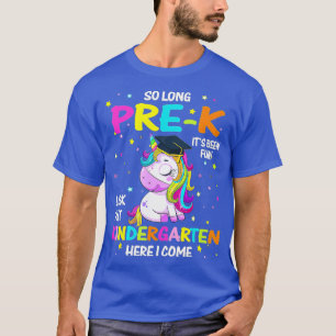 Camiseta Um Longo Jardim de Infância Pré-K Aqui Eu Vim Unic