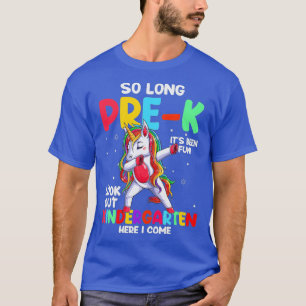 Camiseta Um Longo Jardim de Infância Pré-K Aqui Eu Vim Unic