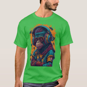 Camiseta Um Macaco Rapper retrô
