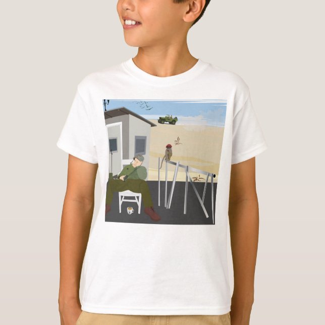 Camiseta Um macaco roubou um berço (Frente)