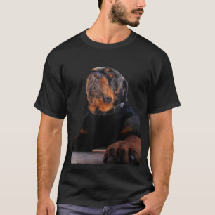 Camiseta Um Magnífico Cachorro Rottweiler Masculino Cortado