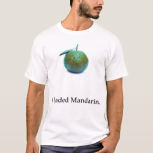 Camiseta um mandarino enfadado