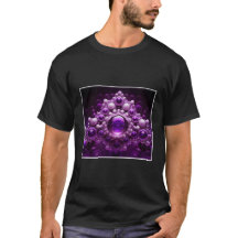 Um Mandelbroto Roxo Manipulado Com Bolas De Vidro