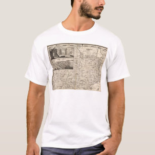 Camiseta Um mapa do Império Britânico na folha 1 de Amér