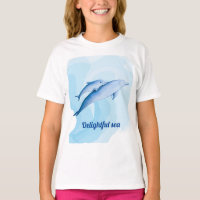 Um mar incrível com golfinhos