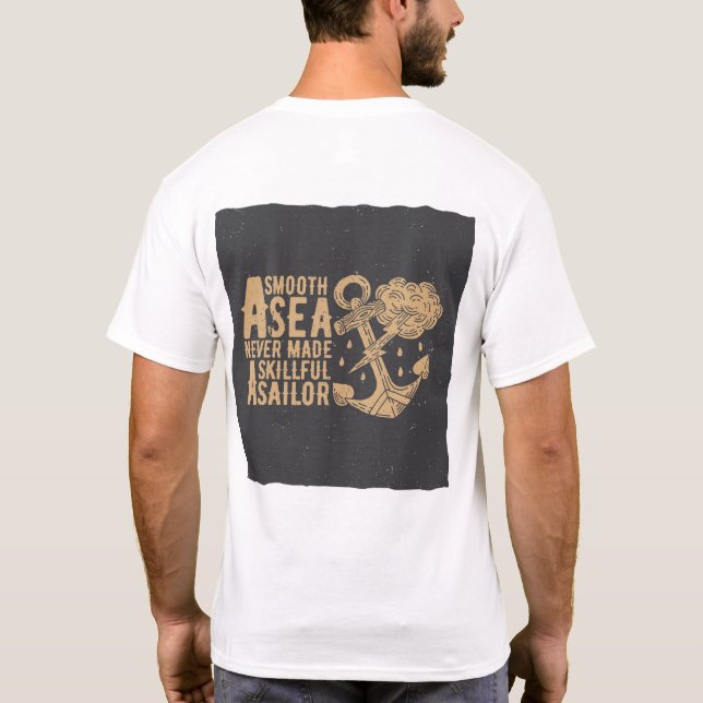 Camiseta Um Mar Suave. (Verso)